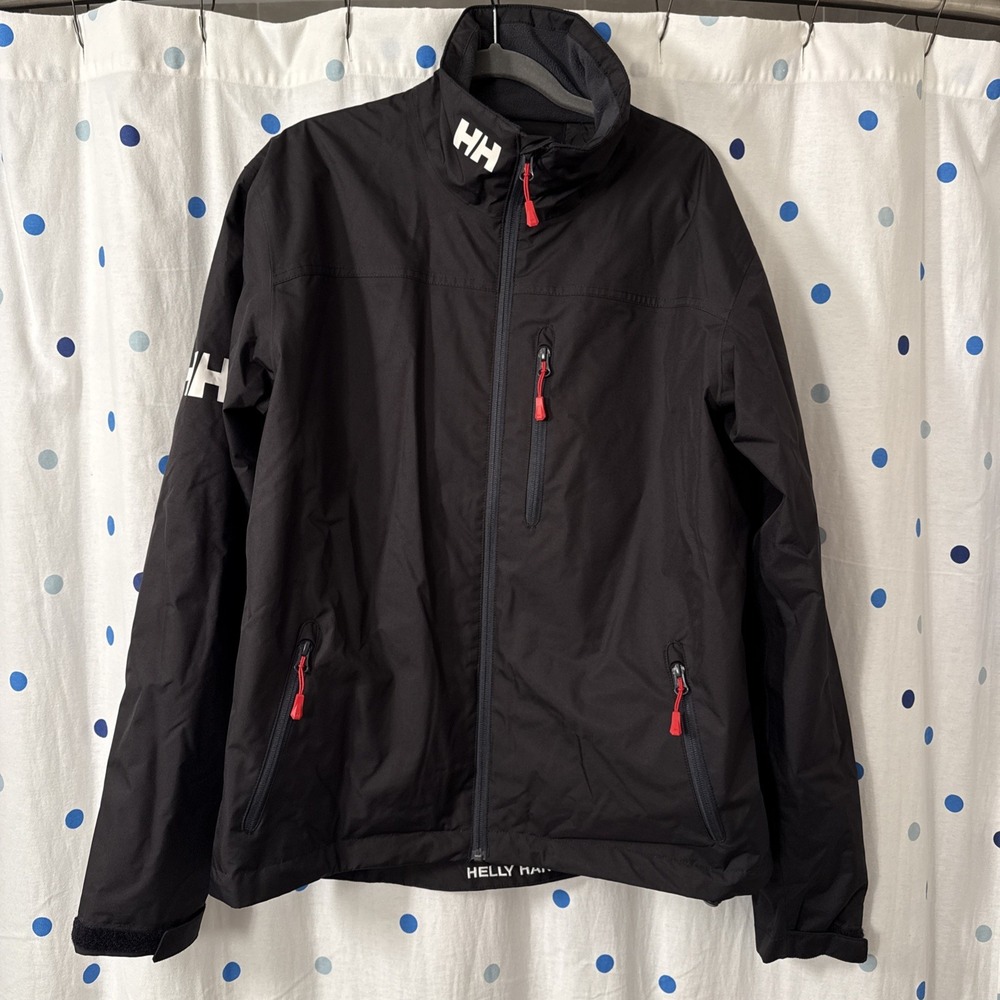 helly hansen crew midlayer jacket Men's Large Black 30253P